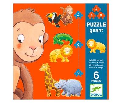 Puzzle Evolutivo Gigante Ouistiti e i suoi Amici