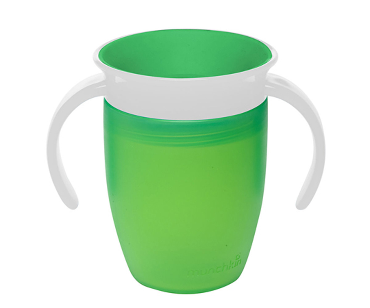 Tasse Anti-goutte avec Poignes Miracle 360 Verte 200 ml