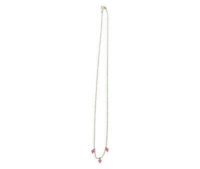 Collier Croix Rose