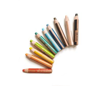 10 Pastelli Stabilo 3 in 1