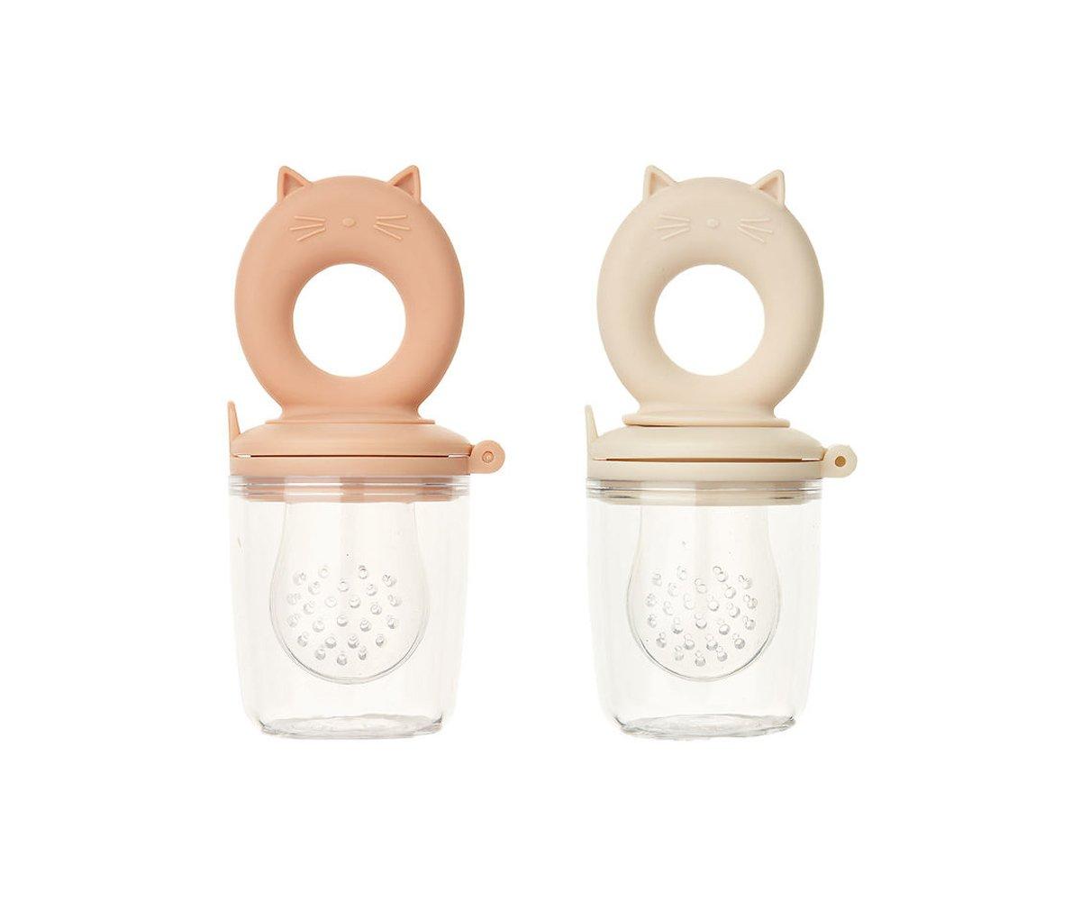 Alimentador Anti-engasgamento Silicone Tuscany Rose/Apple Blossom