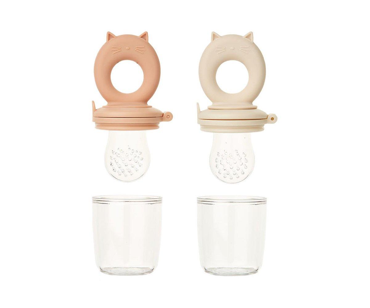 Alimentador Anti-engasgamento Silicone Tuscany Rose/Apple Blossom