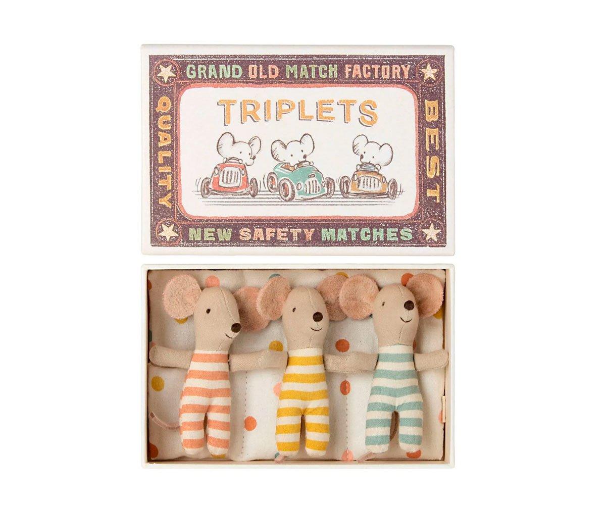 3 Gemelli Baby Mice,Twins In Box