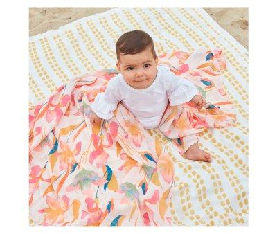 3 Muselinas Bamb Marine Gardens Swaddles Aden+Anais