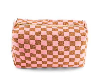 Beauty Case Vic Damier Caramel/Strawberry