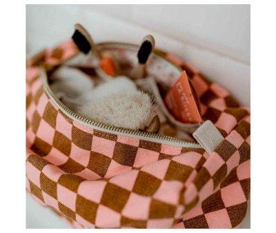 Beauty Case Vic Damier Caramel/Strawberry