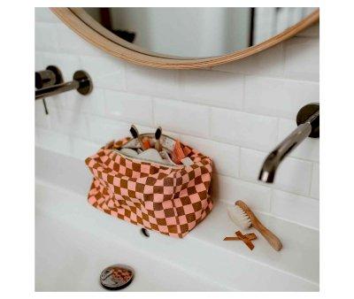 Beauty Case Vic Damier Caramel/Strawberry