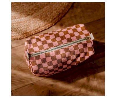 Beauty Case Vic Damier Caramel/Strawberry