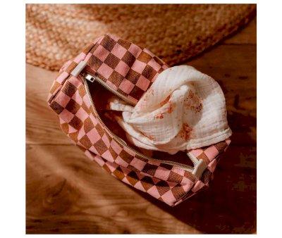 Beauty Case Vic Damier Caramel/Strawberry