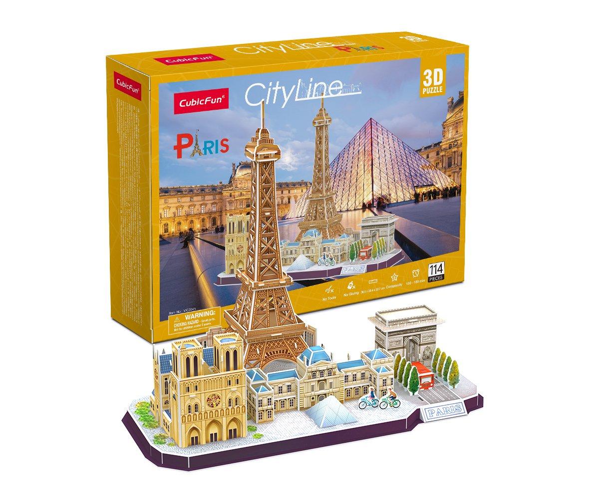 City Line: Quebra-cabeça 3D Paris