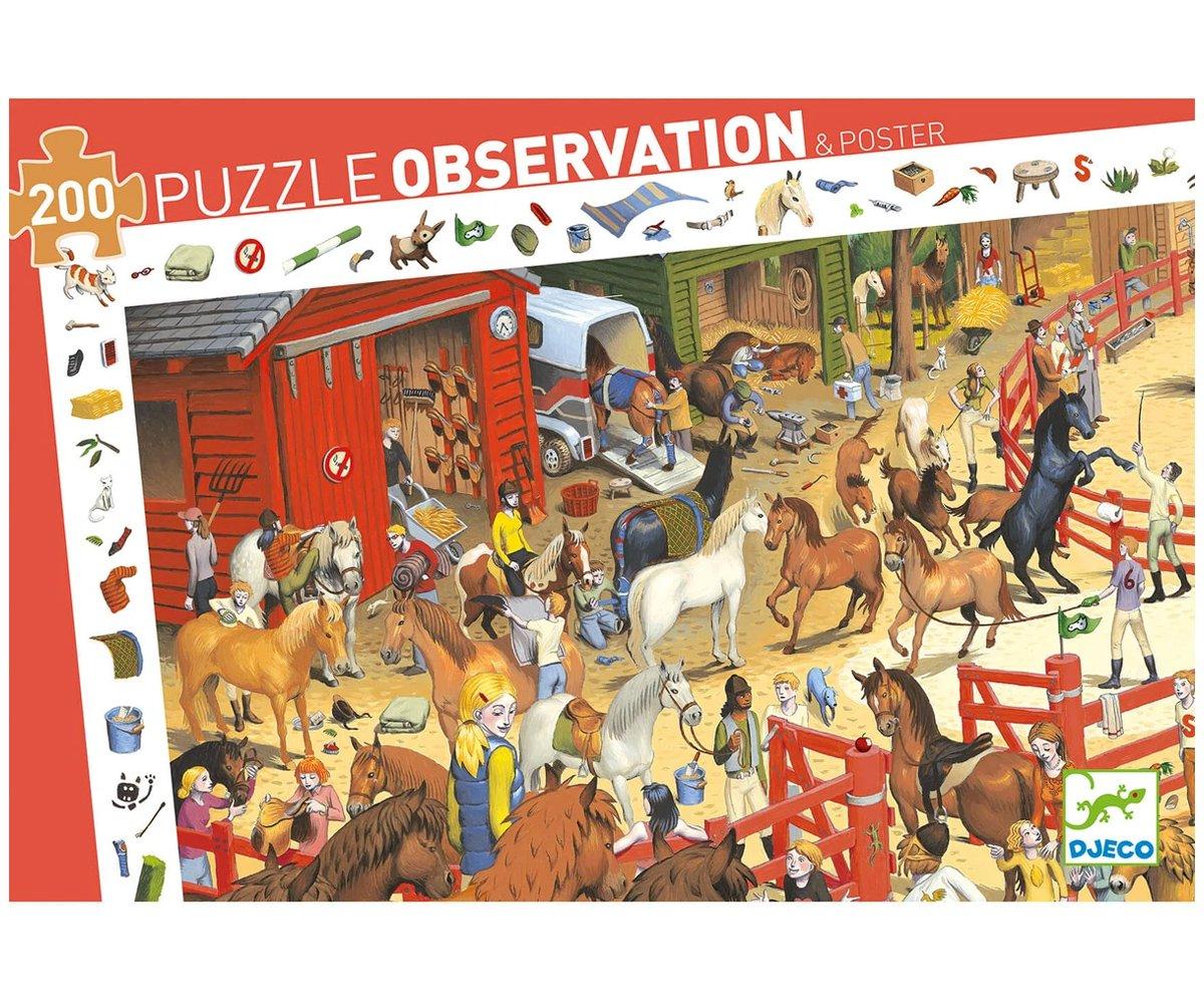 Puzzle D'Observation D'Équitation De 200 Pièces