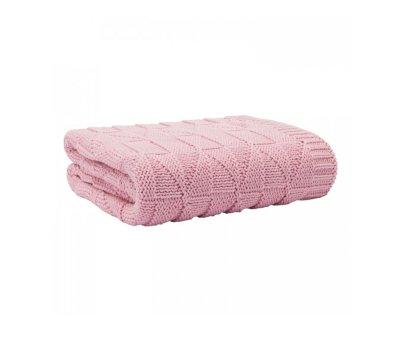 Coperta Personalizzabile Knitted Dusty Pink