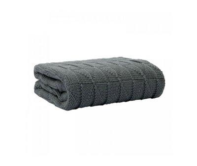 Coperta Personalizzabile Knitted Charcoal