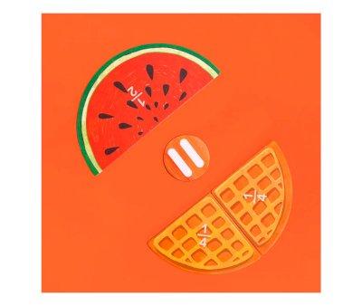 Mi Mente Matemtica Tablero de Fracciones de Alimentos