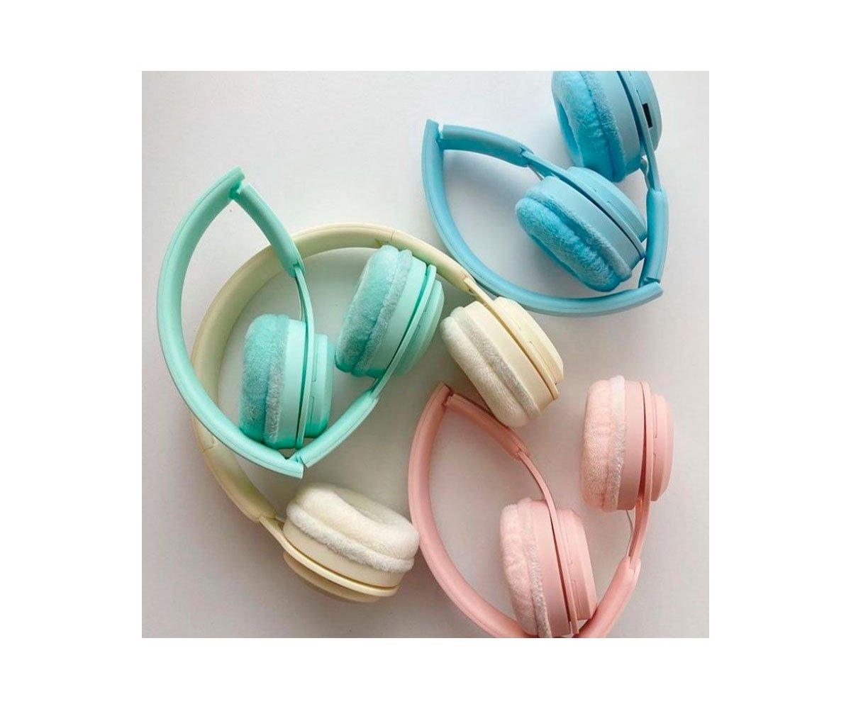 Lalarma casque audio enfant sans fil bleu pastel