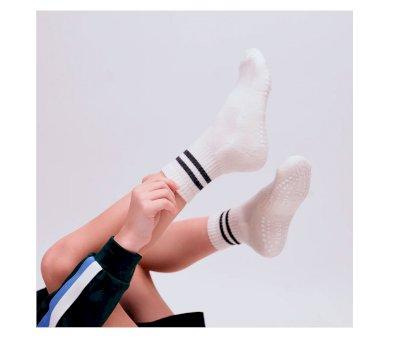 Chaussettes de Sport Noires  Semelle Antidrapante