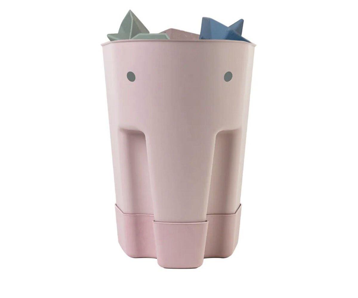 Cubo Organizador Juguetes De Baño Blush