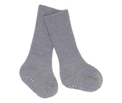 Calcetines Suela Antideslizante Lana Gris Melange