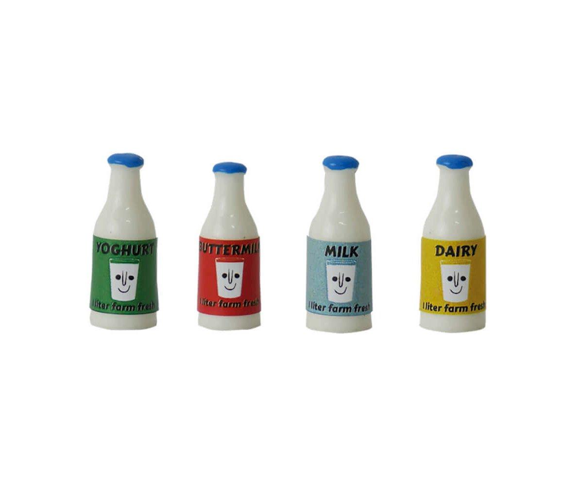 Mini garrafas de leite 
