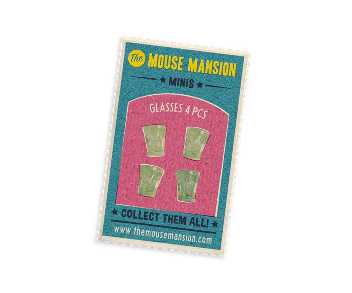 Set 4 Bicchieri Da Acqua Minis The Mouse Mansion