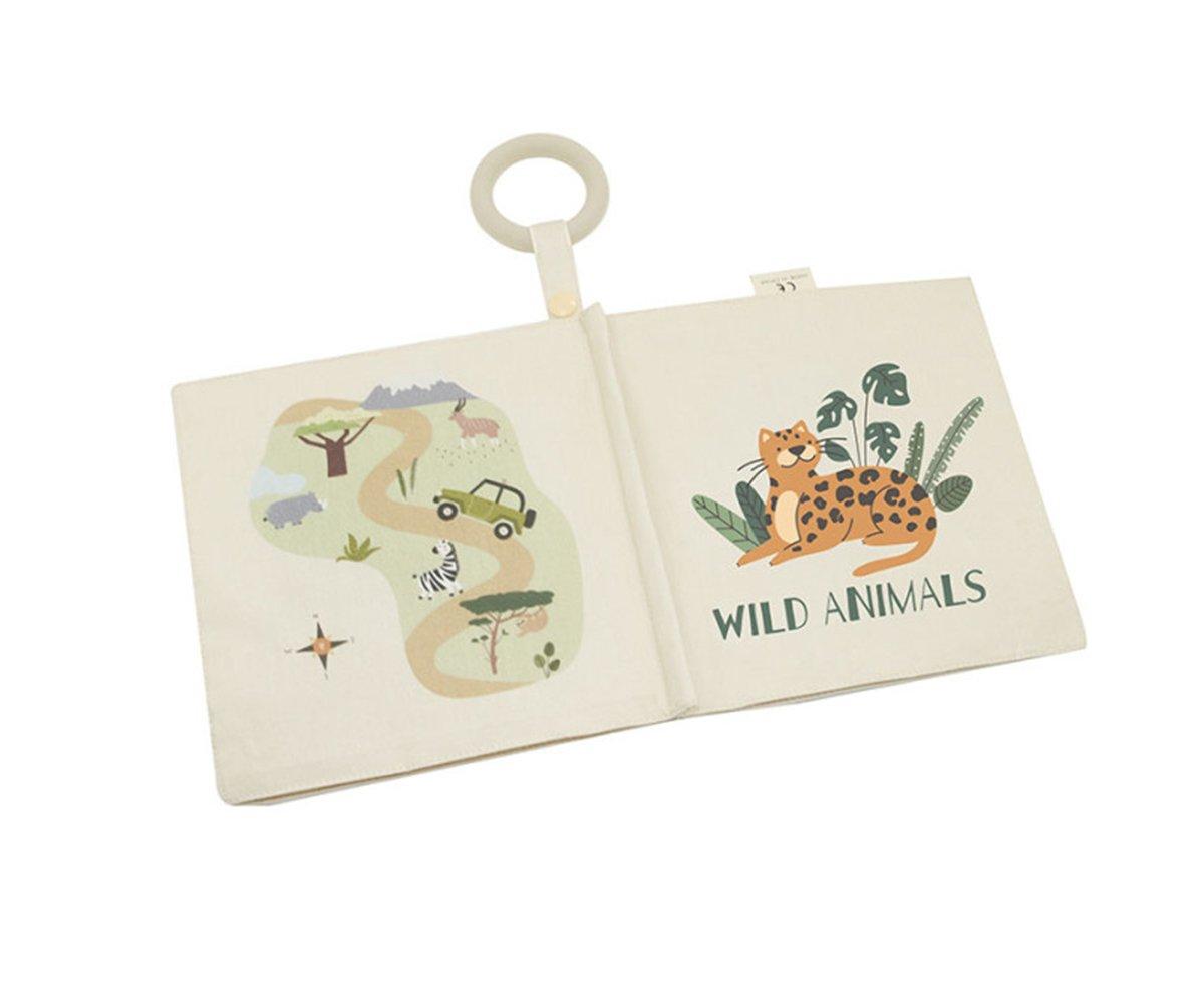 Livre En Tissu Et De Textures Wild Animals