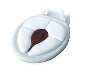 Abattant WC Pliable Rembourré Blanc