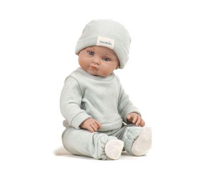 Poupe Yann Bambini avec Ensemble en Laine Liam Th Vert