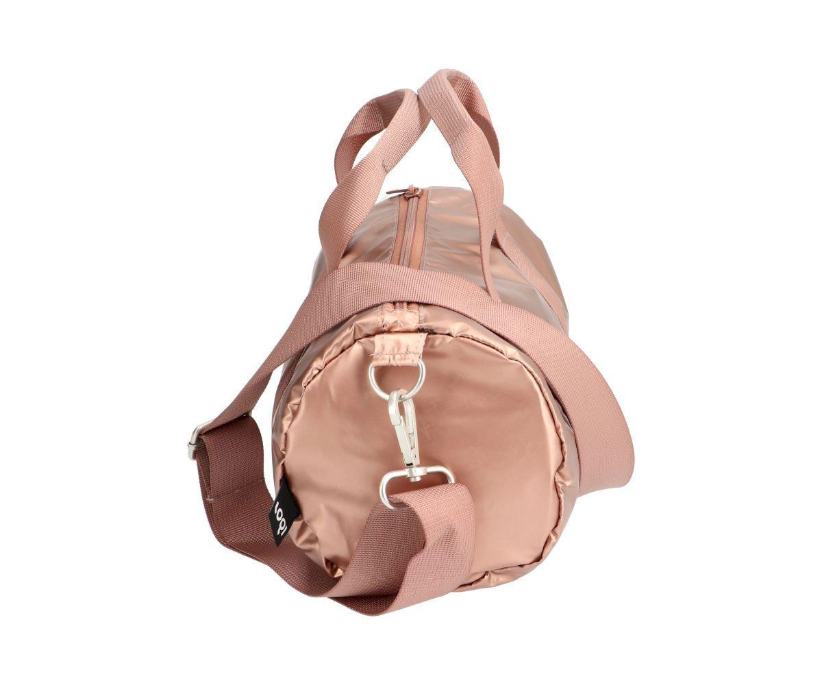 Borsa Cilindrica Oro Rosa Metallizzato