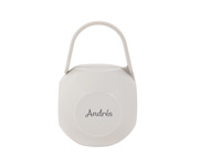 Portachupetes Personalizado Gris