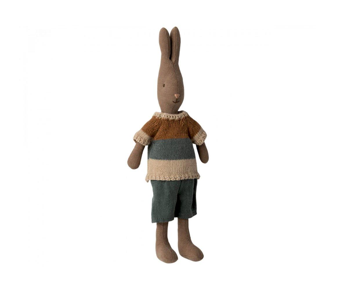 Coniglio Maileg Rabbit T2 con Pantaloni Corti e Maglietta