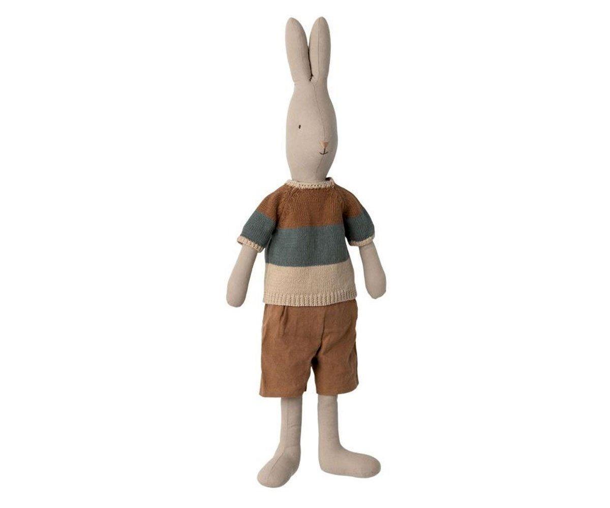 Coniglio Maileg Rabbit T4 con Pantaloni Corti e Maglietta