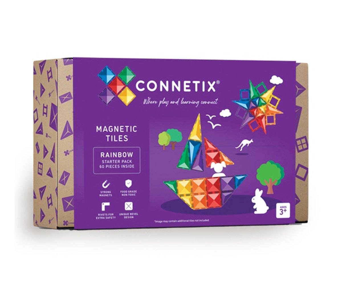 Construction Connetix Rainbow Starter Pack 60 Pièces