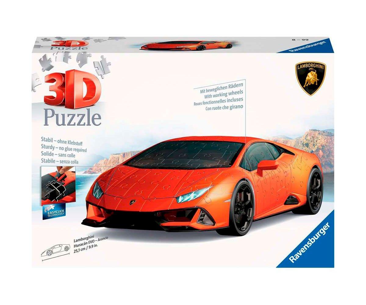 Puzzle 3D Lamborghini Huracán EVO-Arancio