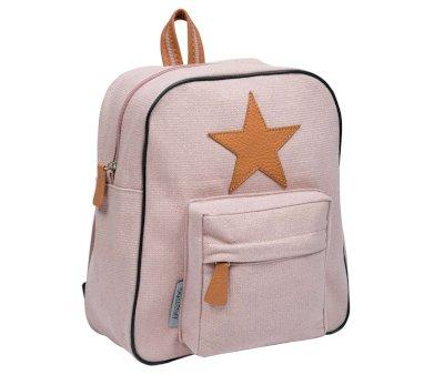 Children's Backpack with Powder Gold Star Personalised