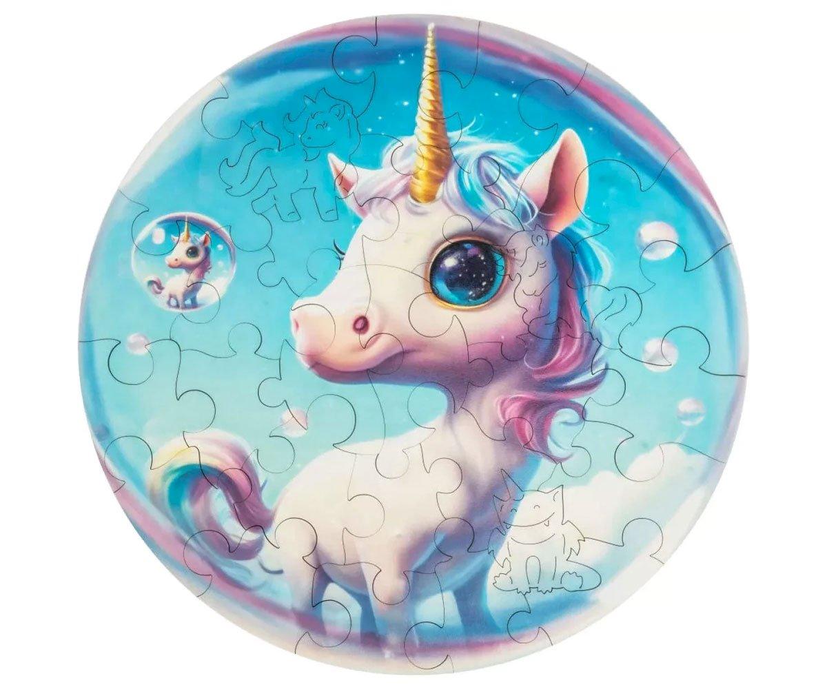 Quebra-cabeça Madeira Unicorn Bubblezz