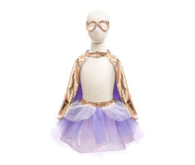 Tut, Capa y Mscara Super-Duper Metallic Rose Gold/Lilac 4-6 aos