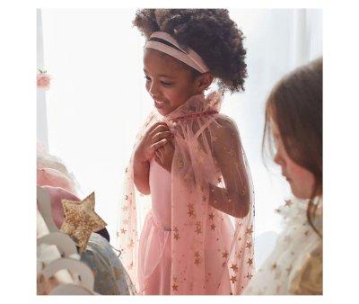 Disfraz Capa Tul Star Pink