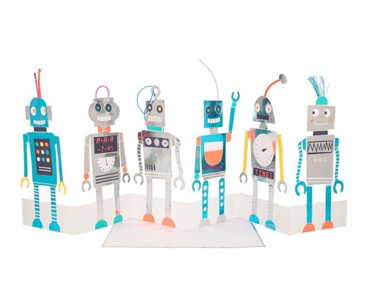 Carte D'anniversaire Robots