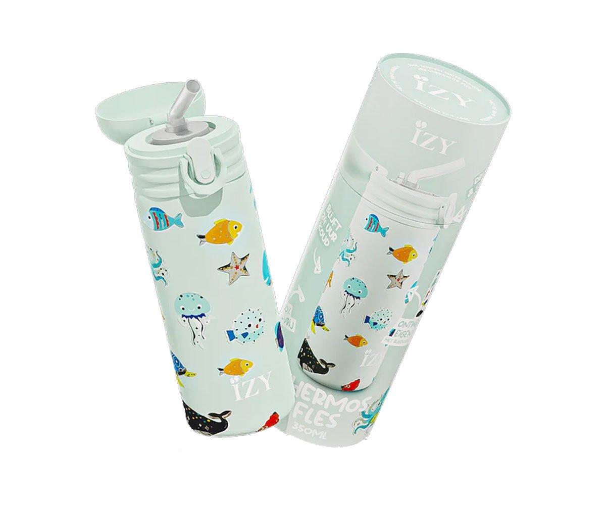 Borraccia Termica Acciaio 350 ml +Sticker Sea Life - Tutete