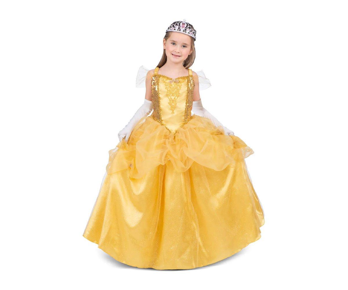 Disfraz Princesa Bella Dorado Talla 3-4años