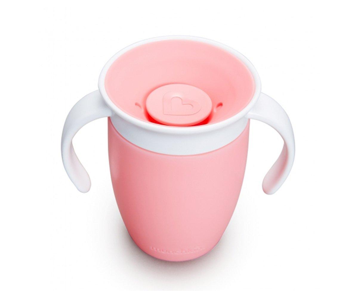 Taza Antigoteo Con Asas Miracle 360º Rosa Pastel 200ml