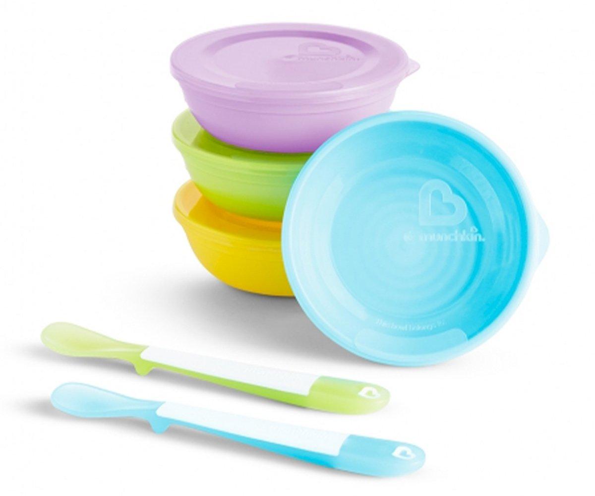 Pack 4 Cuencos Pastel con Tapas y Cucharas Love-a-Bowl