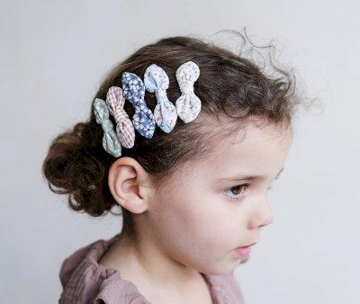 5 Clip Capelli Fiocco Flora