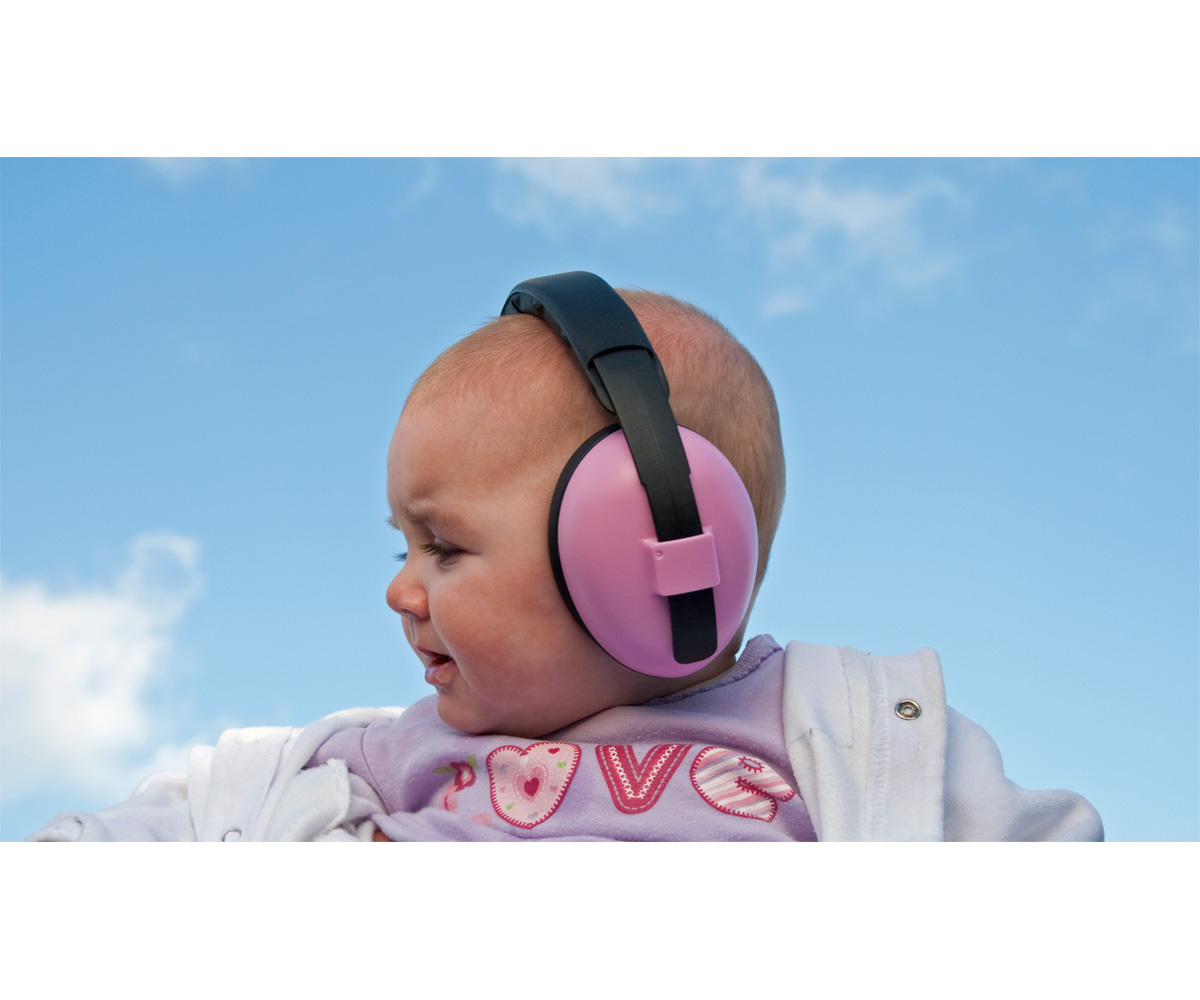 Comprar FUNDA CASCOS BANZ ANTI RUIDO BABY AQUA FUCSIA