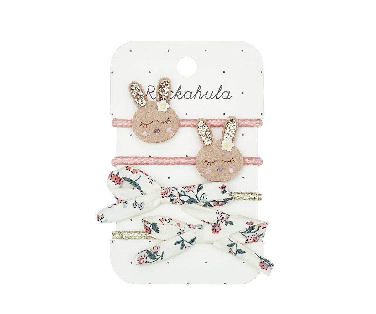 4 Elastici Capelli Flora Bunny