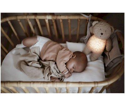 Peluche Luz-Sonido Oso Orgnico Moonie Grey Natur