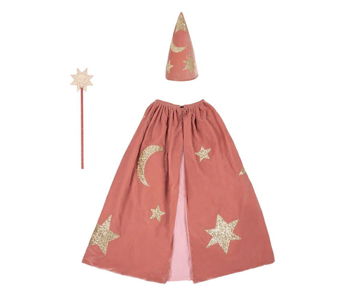 Costume Mago Velluto Rosa 3-6 anni