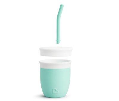 Gobelet Silicone avec Paille Mint 120 ml