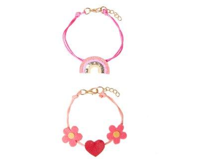 Set of 2 Hippy Rainbow Bracelets