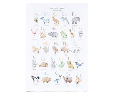 Poster con Alfabeto Animali